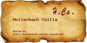 Hollerbach Csilla névjegykártya